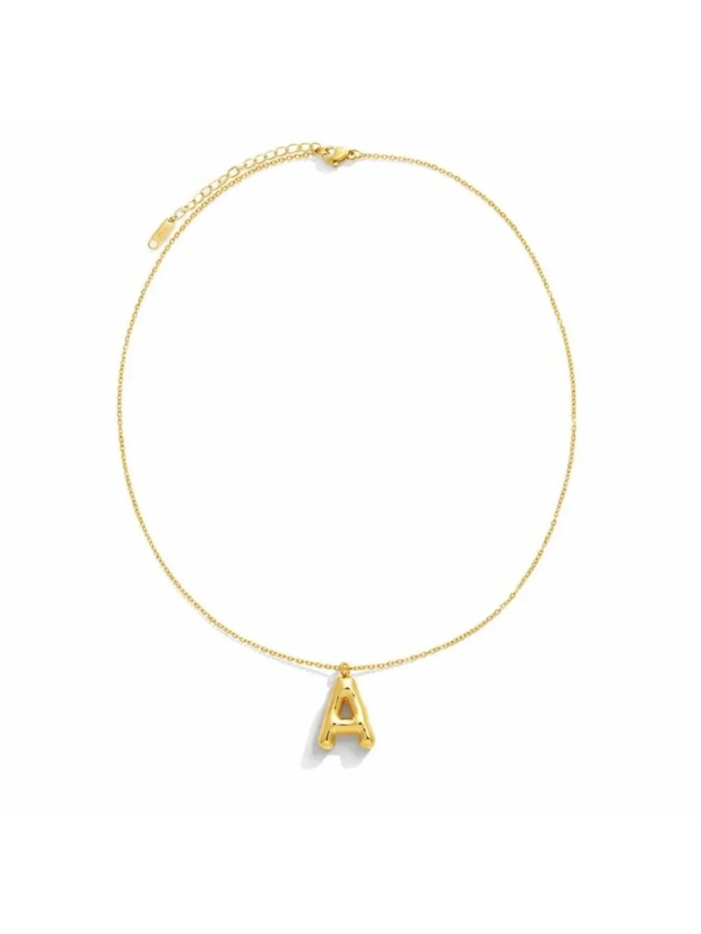 New! Anthropologie Petit Moments Gold Bubble Initial Necklace NWOT